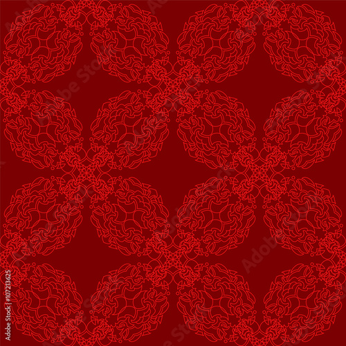 Tableau sur toile Abstract Seamless Pattern. Vintage Ornament Pattern. Islamic, Ar