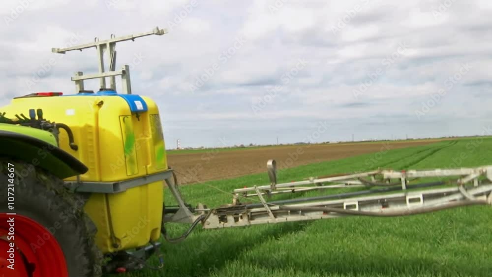 Plant protection spraying herbicides, Video Clip Plant protection spraying herbicides, Video Clip