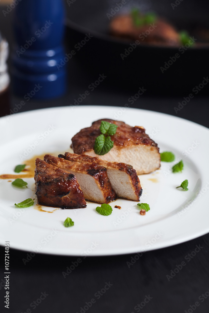 Korean style pork chops