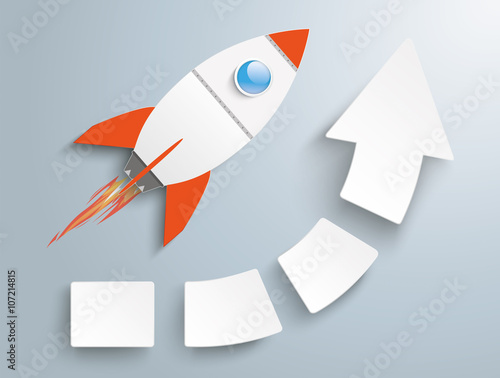 Growth Arrow Four Pieces Bulb Rocket