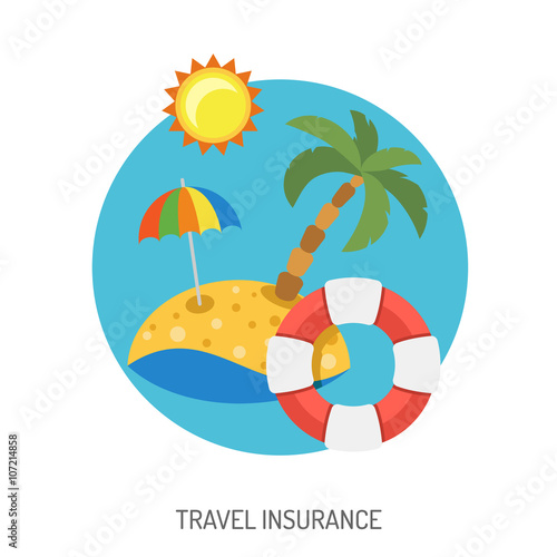 Travel Insurance Flat Icon