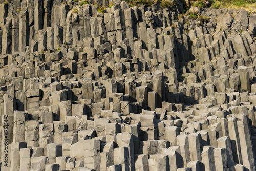 Basalt columns at Reynisfjara black sand beach, South Iceland