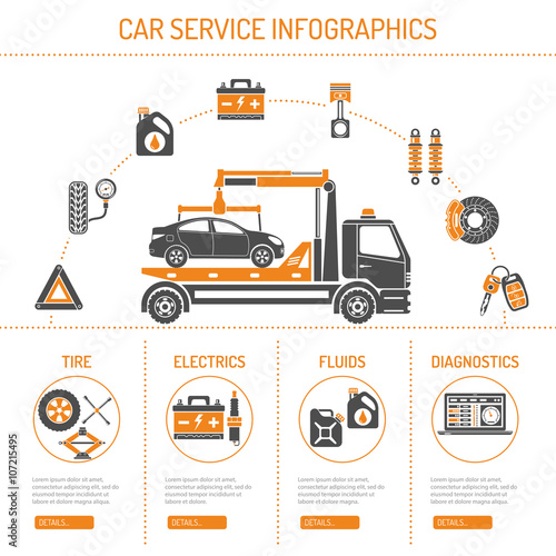 Car Service Infographics