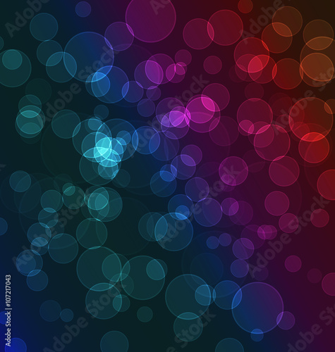 Colorful abstract bokeh background. Vector Illustration. EPS 10.