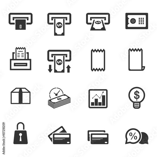 Money icon set,Vector EPS10.