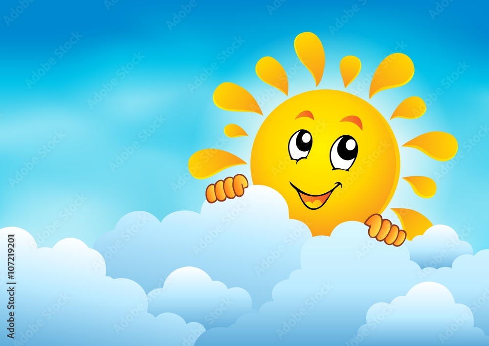 Cloudy sky with lurking sun 1 Cloudy sky with lurking sun 1
