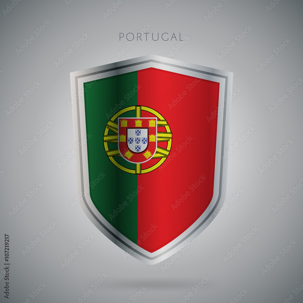Flags europe vector icon. Portugal flag, isolated. Modern design. National country flag. Country of member the European Union. Flags europe vector icon. Portugal flag, isolated. Modern design. National country flag. Country of member the European Union.