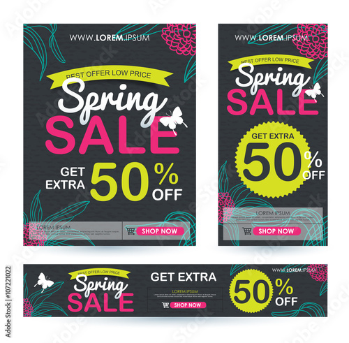 sale banners poster tag design. Vector illustration