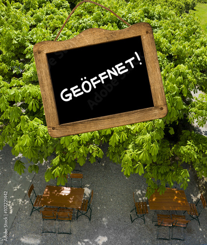 Biergarten Geöffnet