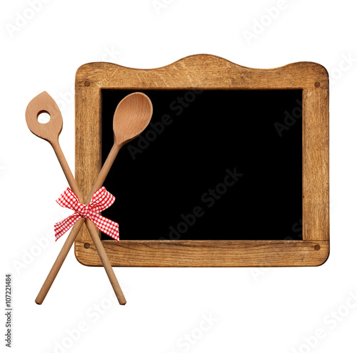 Schild mit Kochlöffel