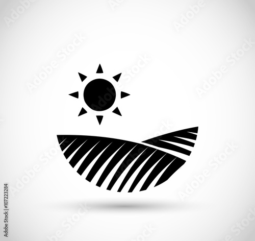 Rural icon vector