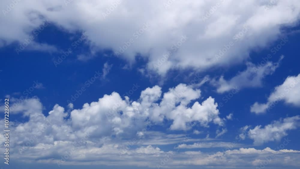 Real-time shot of the fast running clouds Real-time shot of the fast running clouds
