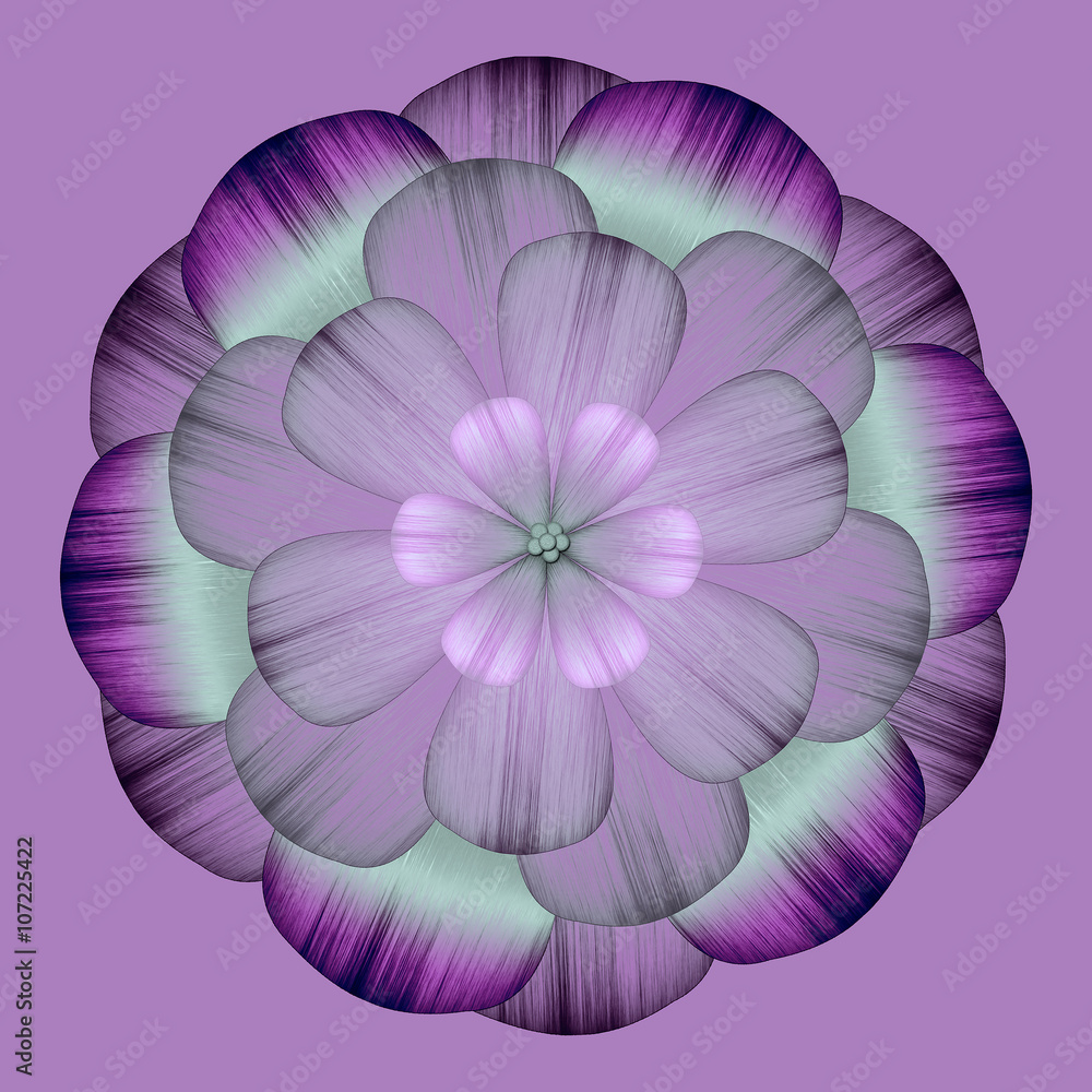 Decorative purple flower