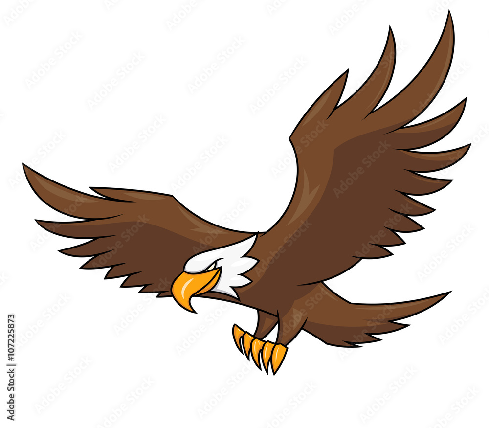 Fototapeta premium Flying eagle illustration 2