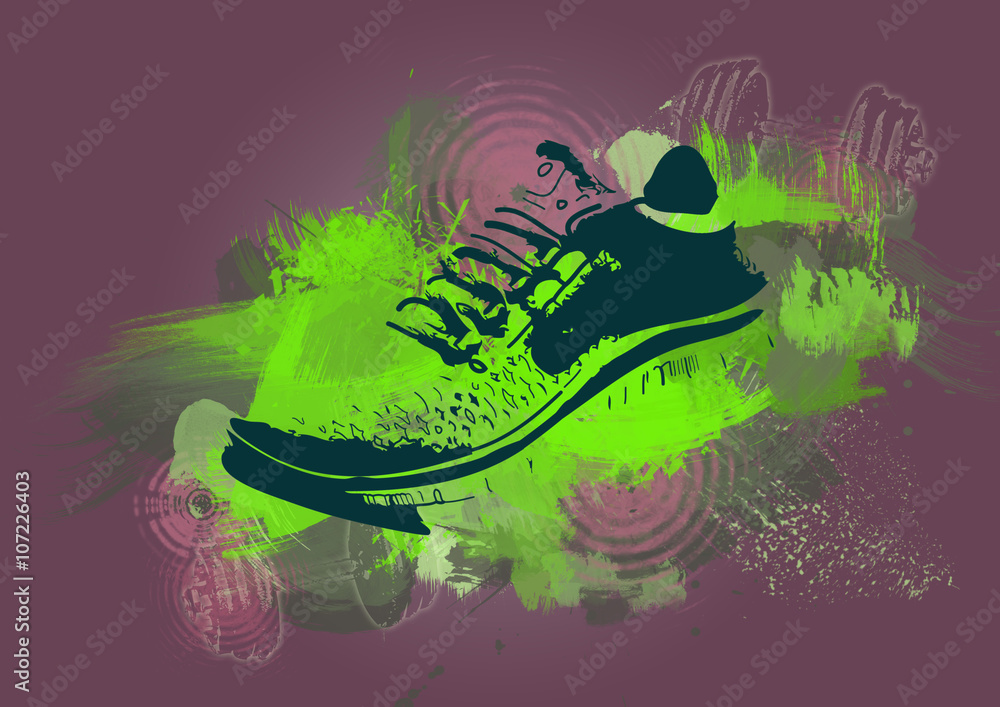 Nike Free Schuhe Stock Illustration | Adobe Stock