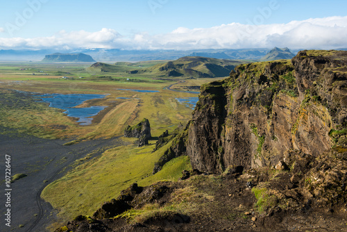 Beautiful mountain landscape, Dyrholaey, South Iceland