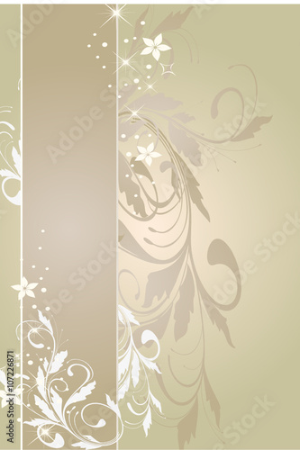 barre floral vecteur nature