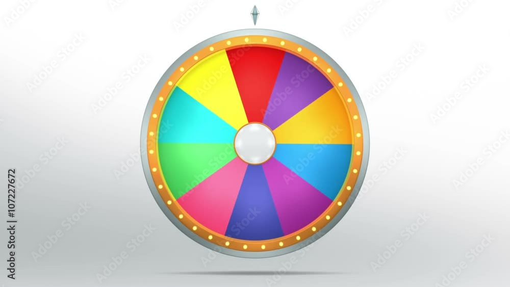 The wheel of fortune or Lucky spin animation was created by Three ...
