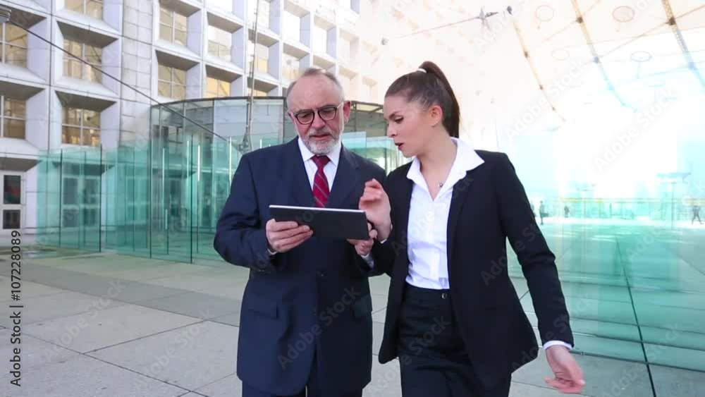 Business people meeting and talking out office, HD Movie (1920X1080, 25 fps) Business people meeting and talking out office, HD Movie (1920X1080, 25 fps)