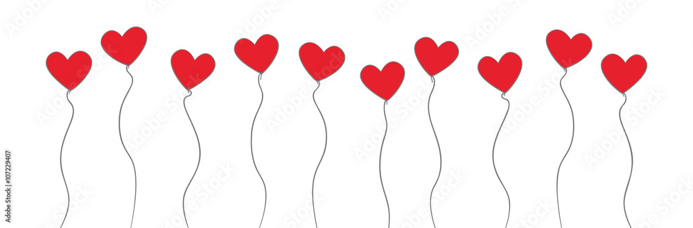 DIWULI Love Ballon In Herzform, Rot – Großer Folienballon Mit Aufblashalm & Band, Für Helium Oder Luft, Wiederverwendbar