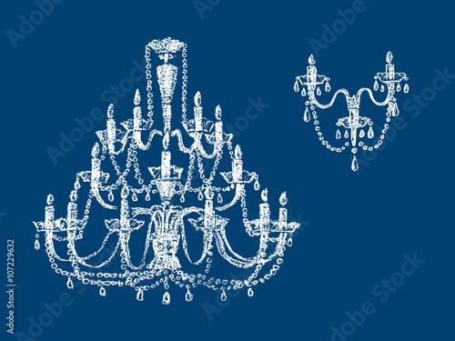 chandelier silhouettes