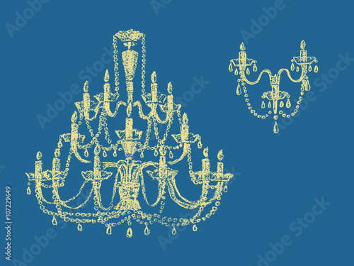 chandelier silhouettes