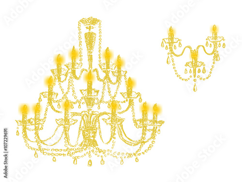 chandelier silhouettes