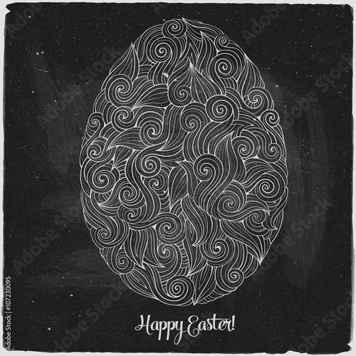 Doodles ornament easter egg