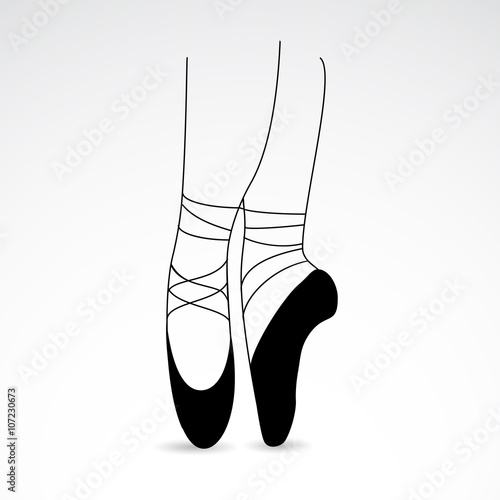 Ballet vector icon.