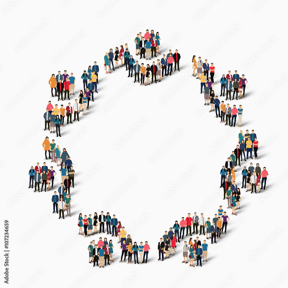 abstract business symbol people abstract business symbol people