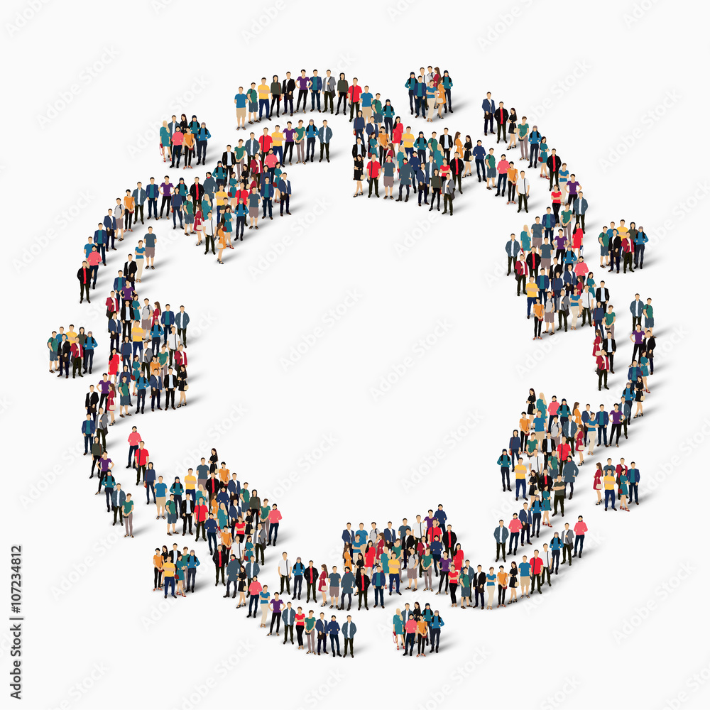abstract business symbol people abstract business symbol people