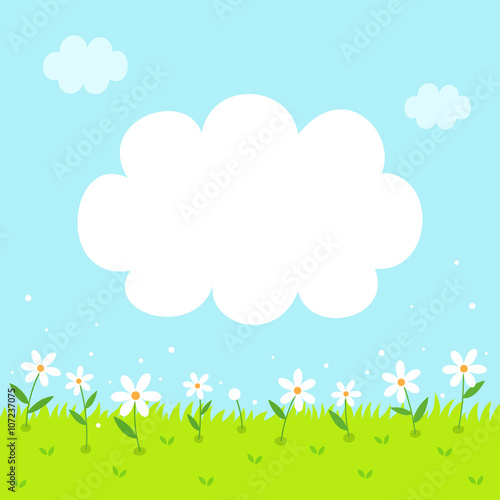 Spring flowers background