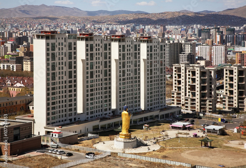 Panoramic view of Ulaanbaatar. Mongolia photo