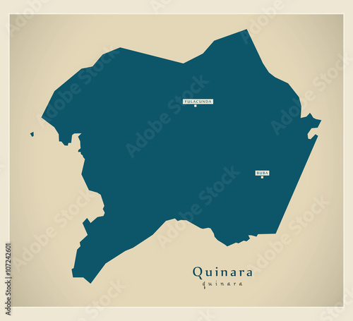 Bilde på lerret Modern Map - Quinara GW