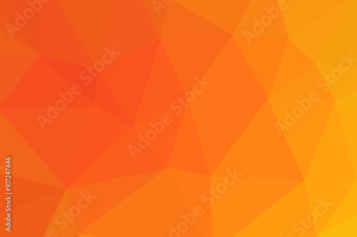 orange and yellow polygon pattern for background or web banner d