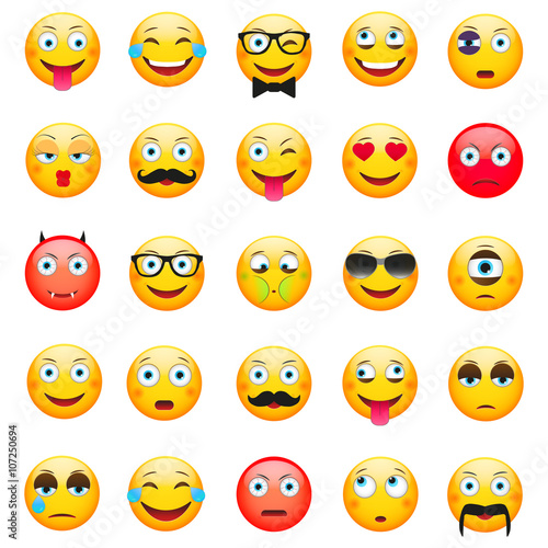Emoticons Biggest set. Emoticon vector illustration. Emoticon set. Emoticon face on a white background. Emoticon icon. Emoji set. 