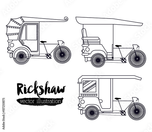 rickshaw trasnportation design 