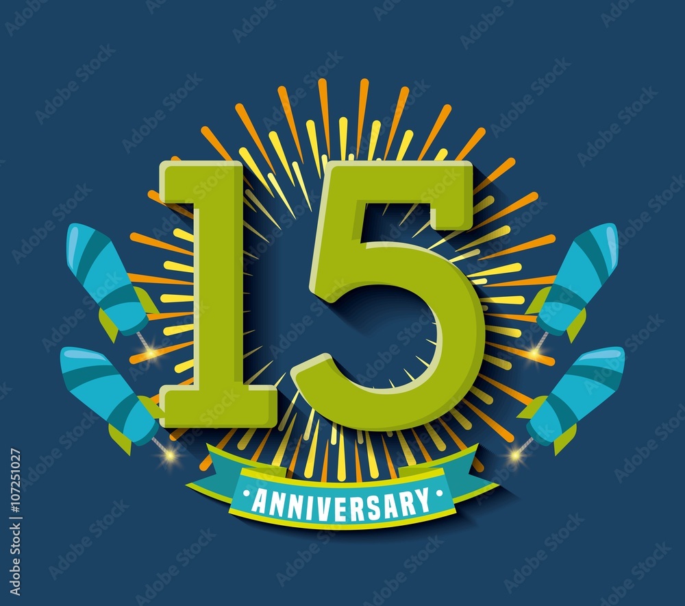 Fototapeta premium happy anniversary design 