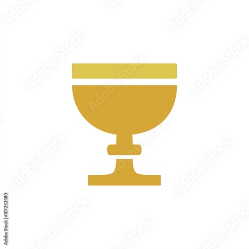 Icono aislado de un cáliz. Ilustración vectorial religiosa