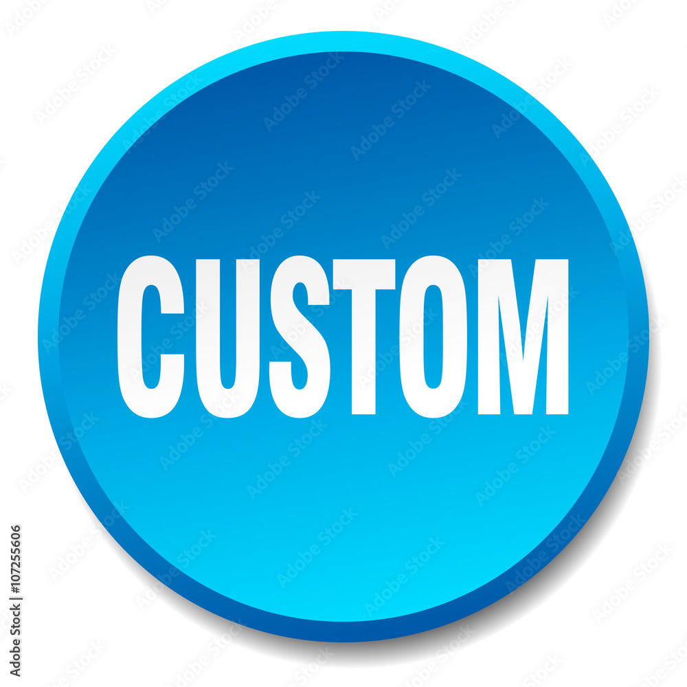 custom blue round flat isolated push button custom blue round flat isolated push button