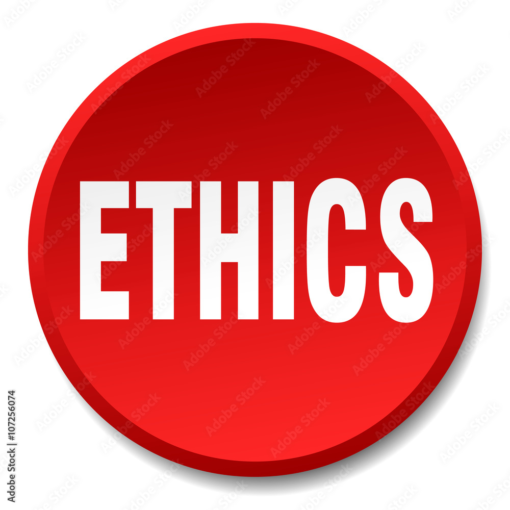 ethics red round flat isolated push button ethics red round flat isolated push button