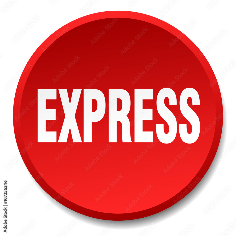 express red round flat isolated push button express red round flat isolated push button
