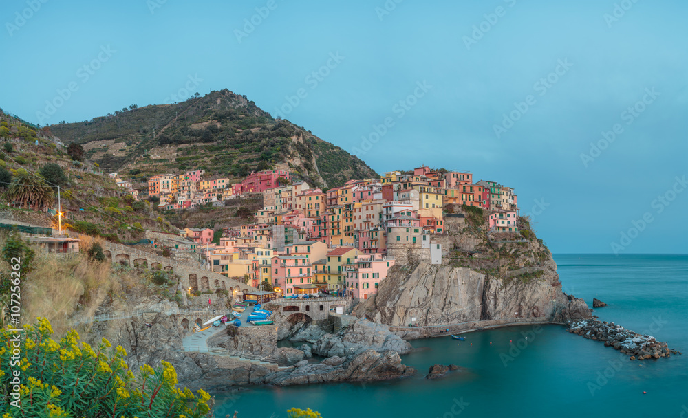 Manarola is one of the oldest and most beautiful towns in the Cinque Terre, Italy