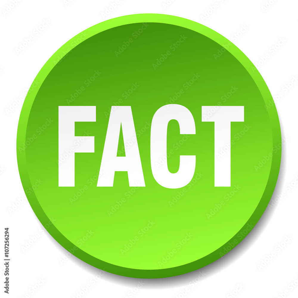 fact green round flat isolated push button fact green round flat isolated push button