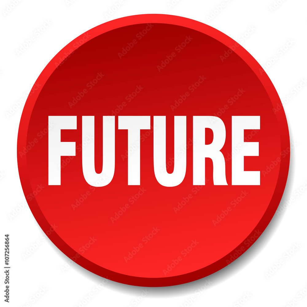 future red round flat isolated push button future red round flat isolated push button