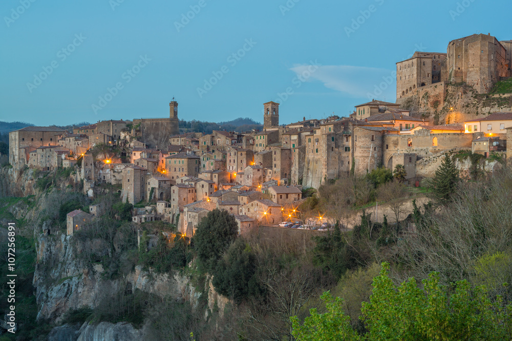 Sorano - Etruscan tuff city, Italy