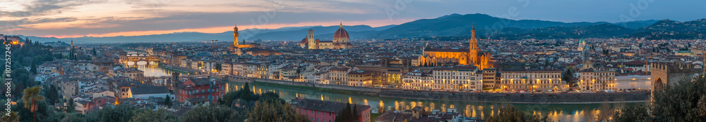 Florence at sunset, Italy