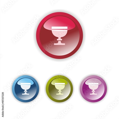 Icono de un cáliz. Ilustración vectorial religiosa