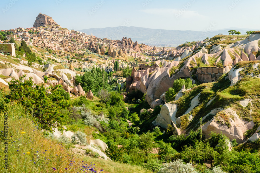 Colourful rock formations in Cappadocia, Turkey Colourful rock formations in Cappadocia, Turkey
