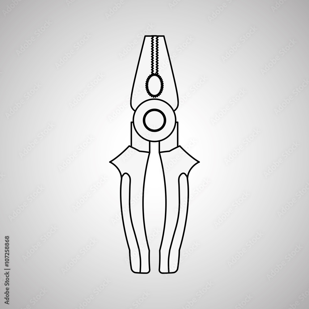 pliers tool design, vector illustration pliers tool design, vector illustration